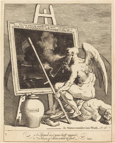 El tiempo fumando un cuadro de William Hogarth