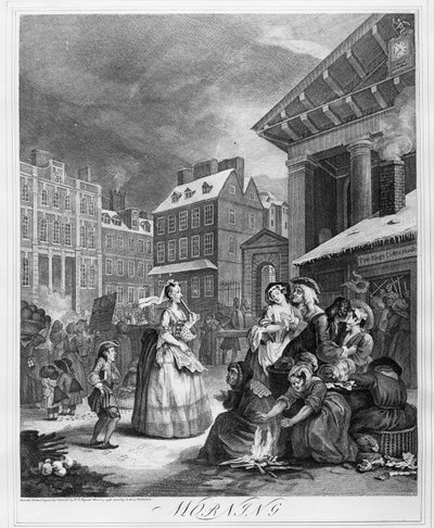 Tiempos del día, Mañana de William Hogarth
