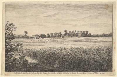 Vista de la Casa de Ranby, 1 de mayo de 1781 de William Hogarth