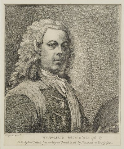 William Hogarth, grabado por Samuel Ireland, c.1786 de William Hogarth