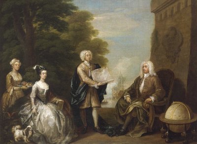 Woodes Rogers y su familia de William Hogarth