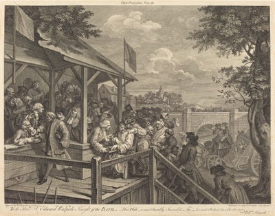 La votación de William Hogarth and Francois Morellon de La Cave