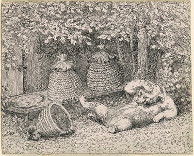 Oso Picado por Abejas de William Holbrook Beard