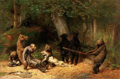 Burlándose del Cazador, 1880 de William Holbrook Beard