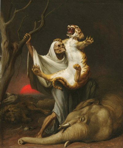 El poder de la muerte, c.1890 de William Holbrook Beard