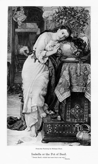Isabella y la maceta de albahaca, c1867 de William Holman Hunt