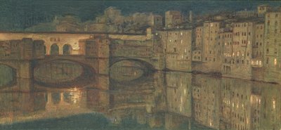 Ponte Vecchio, Florencia de William Holman Hunt