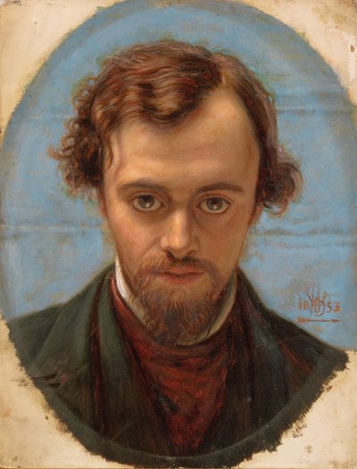 Retrato de Dante Gabriel Rossetti, 1853 de William Holman Hunt