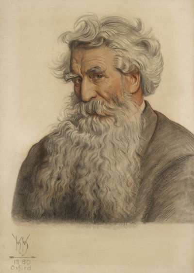 Retrato de Thomas Combe, impresor de la Universidad (1796-1872) de William Holman Hunt