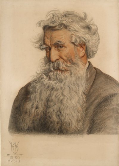 Retrato de Thomas Combe, Impresor de la Universidad 1796-1872 de William Holman Hunt