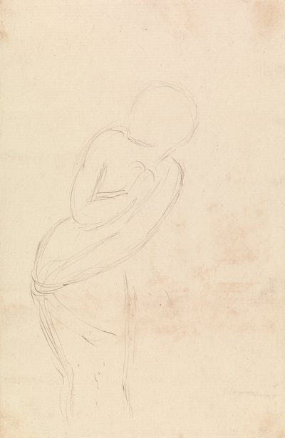 Boceto de mujer (Estudio para Isabella y la olla de albahaca) de William Holman Hunt