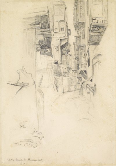 Escena callejera, El Cairo, 1854 de William Holman Hunt