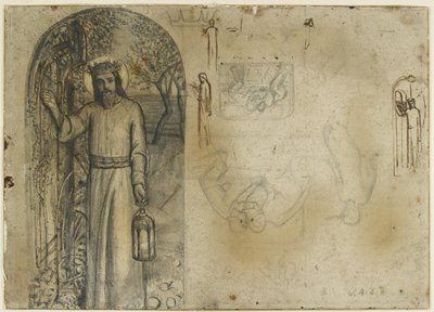 Estudios para La luz del mundo de William Holman Hunt