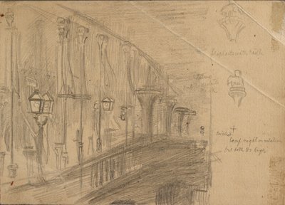 Estudio del Puente de Londres, 1863 de William Holman Hunt