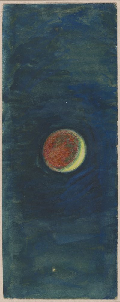 Estudio de la Luna Creciente en "El Barco" de William Holman Hunt