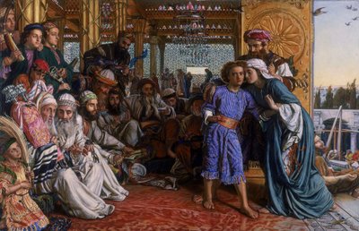 El hallazgo del Salvador en el Templo de William Holman Hunt