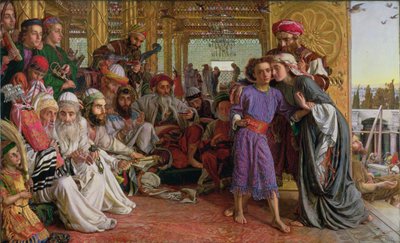 El hallazgo del Salvador en el Templo de William Holman Hunt