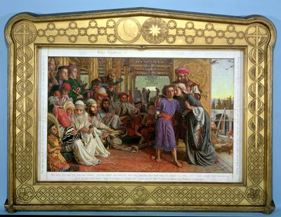 El hallazgo del Salvador en el templo, 1855 de William Holman Hunt