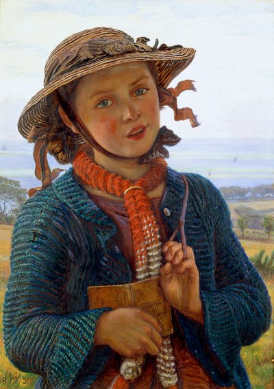 El himno de la colegiala, 1859 de William Holman Hunt