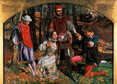 Valentino salva a Silvia de Proteus de William Holman Hunt