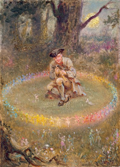 El Anillo de las Hadas - el Flautista Encantado, c.1880 de William Holmes Sullivan