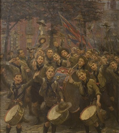 Animando al Jefe Scout, Dowry Square, Hotwells de William Holt Yates Titcomb