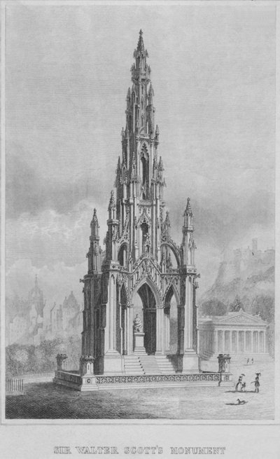 Monumento a Sir Walter Scott, c1849-1853 de William Home Lizars