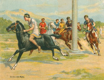 Carreras históricas y modernas, carreras de caballos griegas de William Hounsom Byles