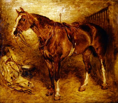 Un Caballo en el Establo de William Huggins