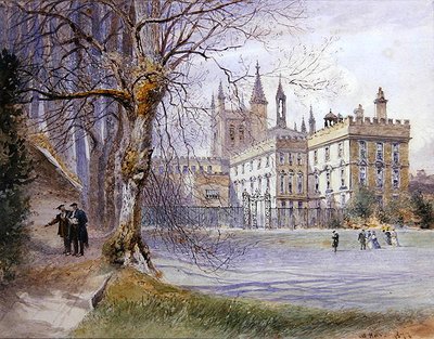 New College desde los jardines del College de William Hull