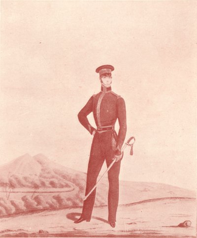 Oficial de los Rifles del Ejército de Madrás, uniforme informal, c1837-1843, 1909 de William Hunsley