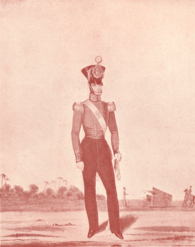 Oficiales de la Infantería del Ejército de Madrás en la Línea, c. 1837-1843 de William Hunsley