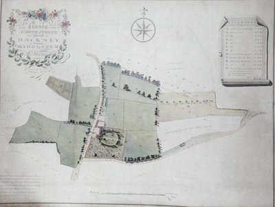 Plano de una finca situada en Grove Street en la parroquia de Hackney de William Hurst Ashpitel