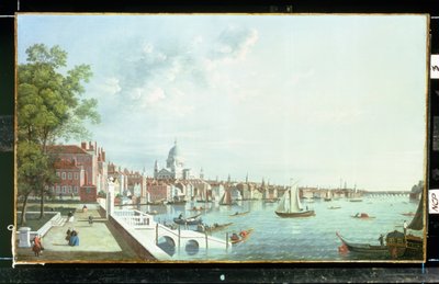 El Támesis desde Somerset House, mirando río abajo de William James