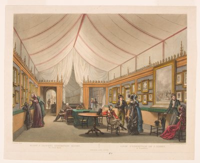 Salas de exposición de Monsr. J. Isabey de William James Bennett
