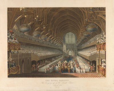 El banquete real - 19 de julio de 1821 de William James Bennett