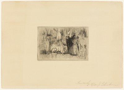 En la modista de William James Glackens