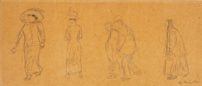 cinco figuras de William James Glackens