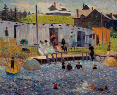 La hora del baño, Chester, Nueva Escocia de William James Glackens