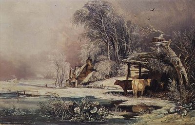 Un día nublado en invierno de William James Muller