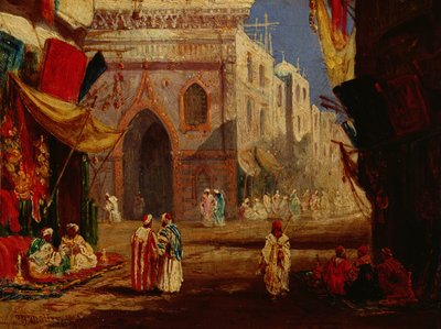 Una calle en El Cairo de William James Muller