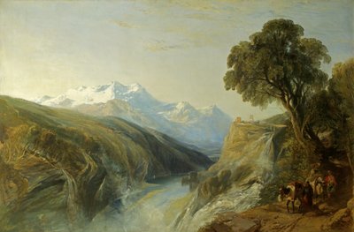 Una escena alpina de William James Muller