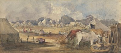 Un campamento oriental de William James Muller
