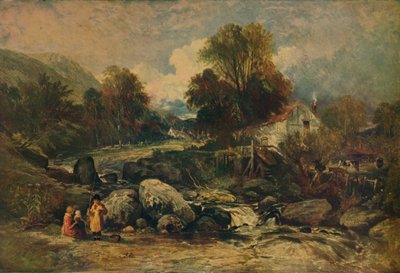 Molino Dol-y-Garrog cerca de Llanrwst, Caernarvonshire, c1844 de William James Muller