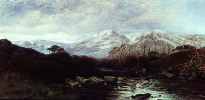 Paisaje fluvial extenso de William James Muller