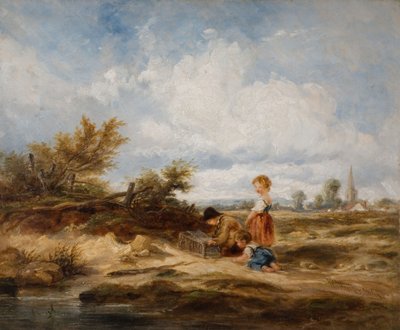 Hampstead Heath - La trampa para pájaros de William James Muller