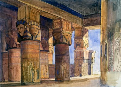 Templo de Denderah, Alto Egipto, 1839 de William James Muller