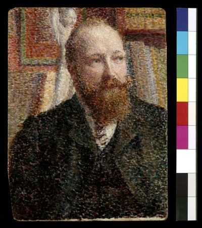 Retrato de Alfred Verhaeren (óleo sobre tabla) de William Jelley