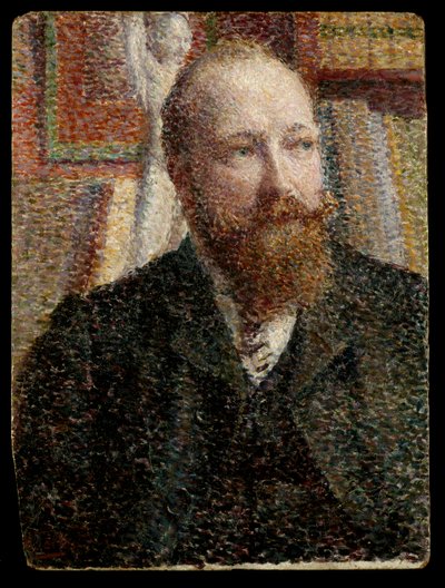Retrato de Alfred Verhaeren c.1890 (óleo sobre tabla) de William Jelley