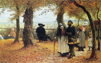 Llevando el exvoto a la iglesia, 1875 de William John Hennessy